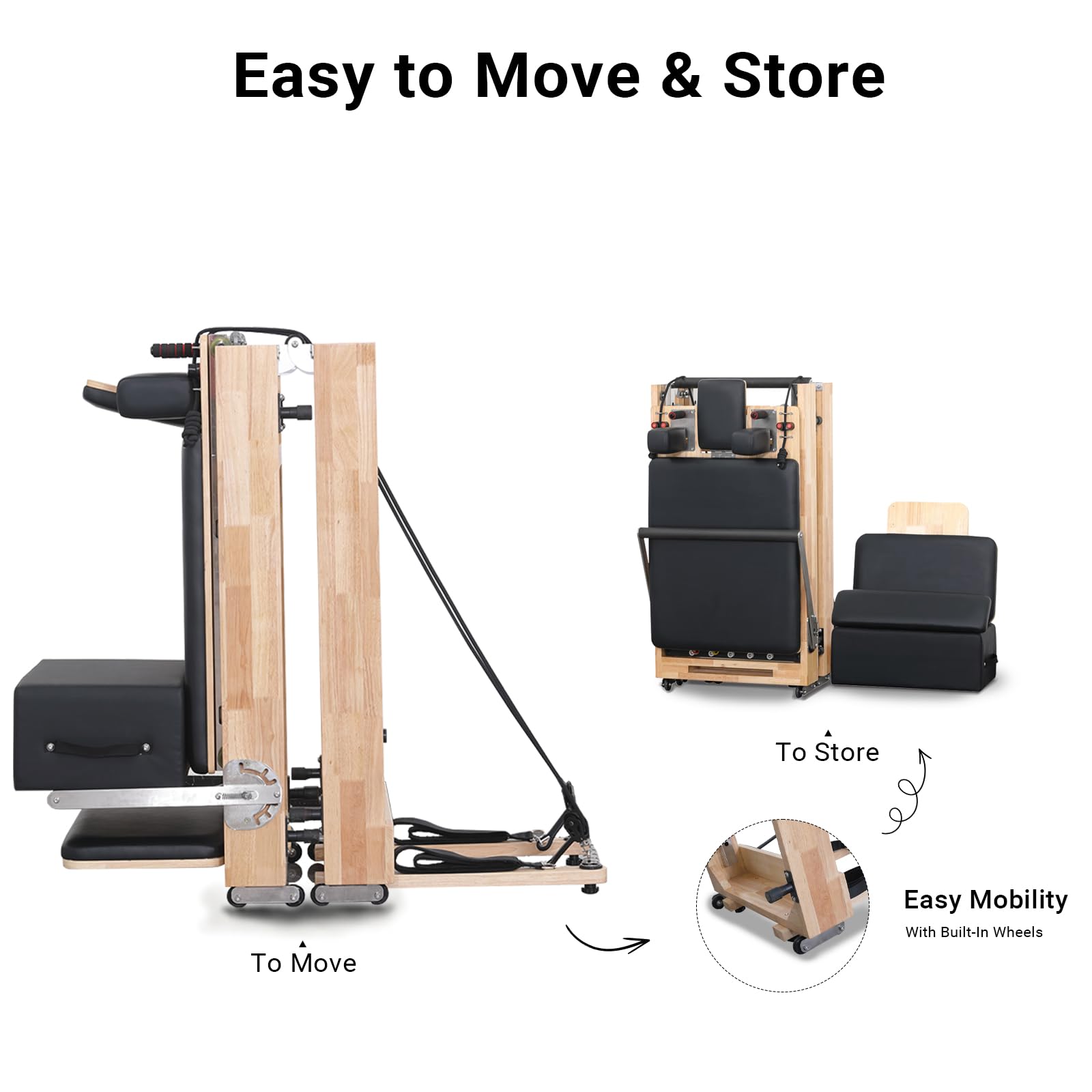 Amazon.co.jp: Li Fitness ピラティス リフォーマーマシン