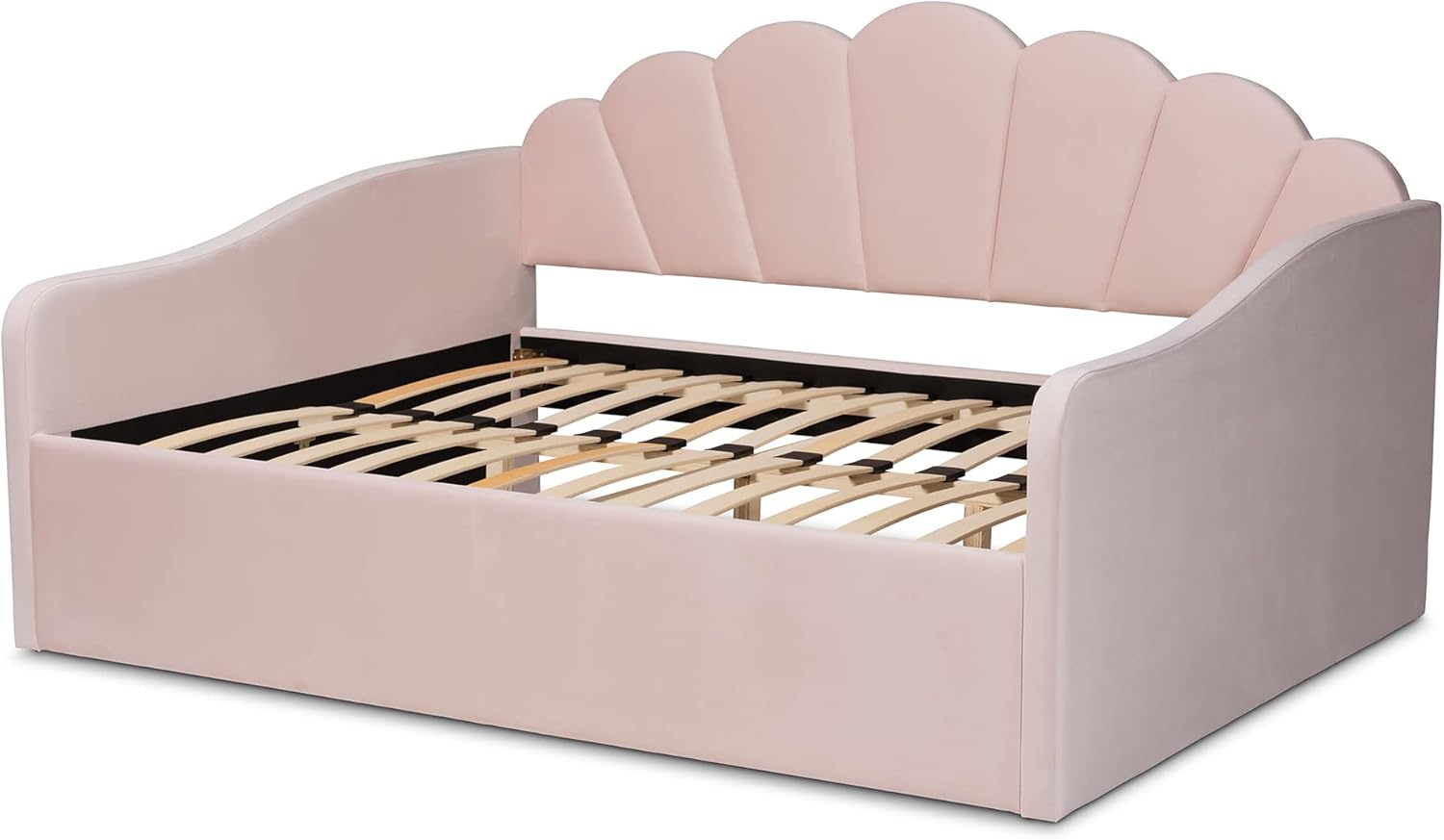 Baxton Studio Timila Daybed, Queen, Light Pink