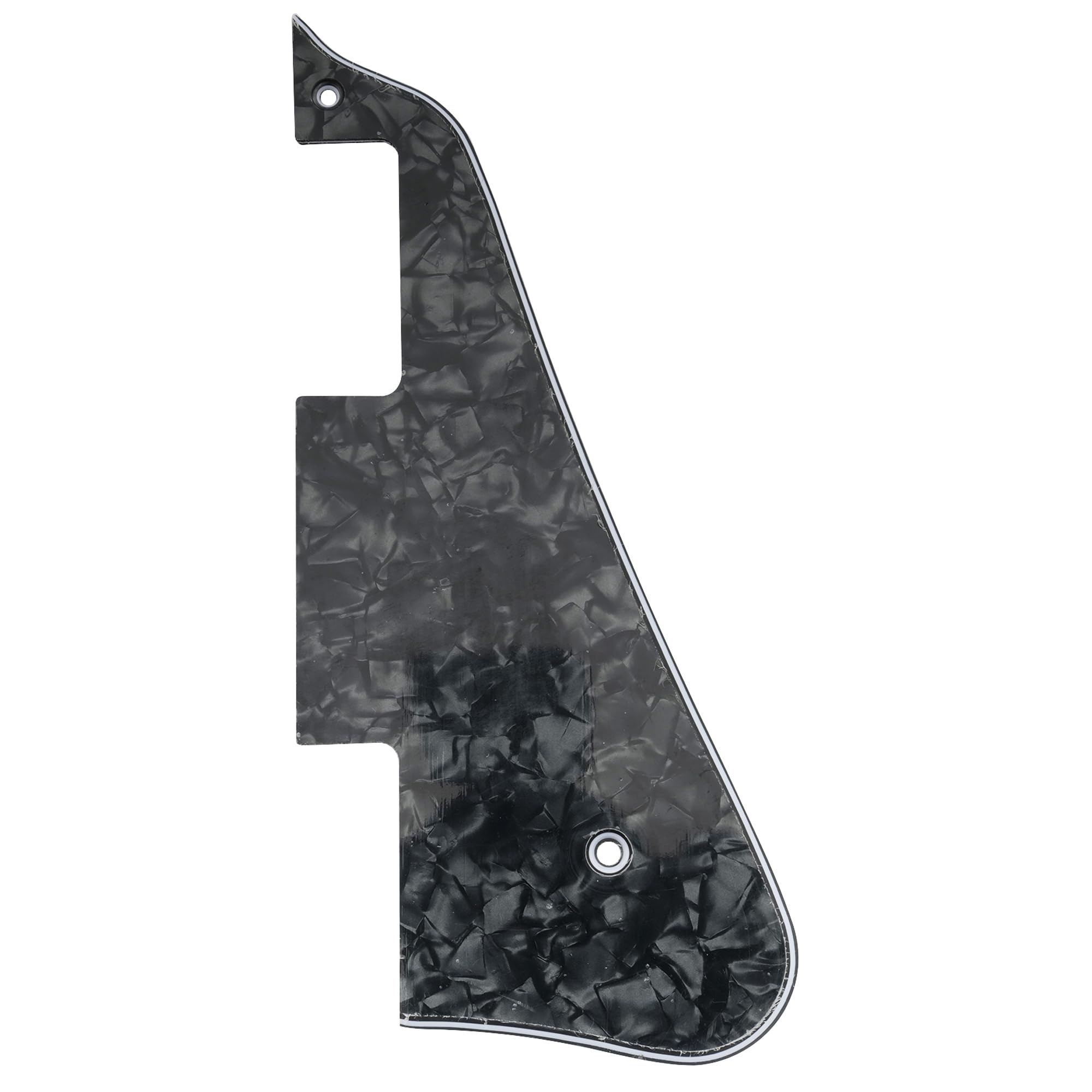 Musiclily LP Guitar Pickguard for China Epiphone Les Paul Standard Modern Style Electric Guitar, 4Ply Black Pearl