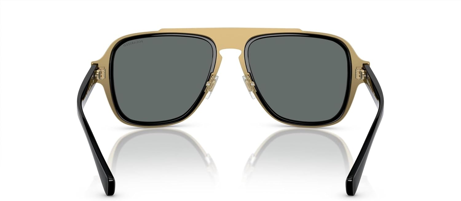 Versace Man Sunglasses Black Frame, Dark Grey Lenses, 56MM - Image 8