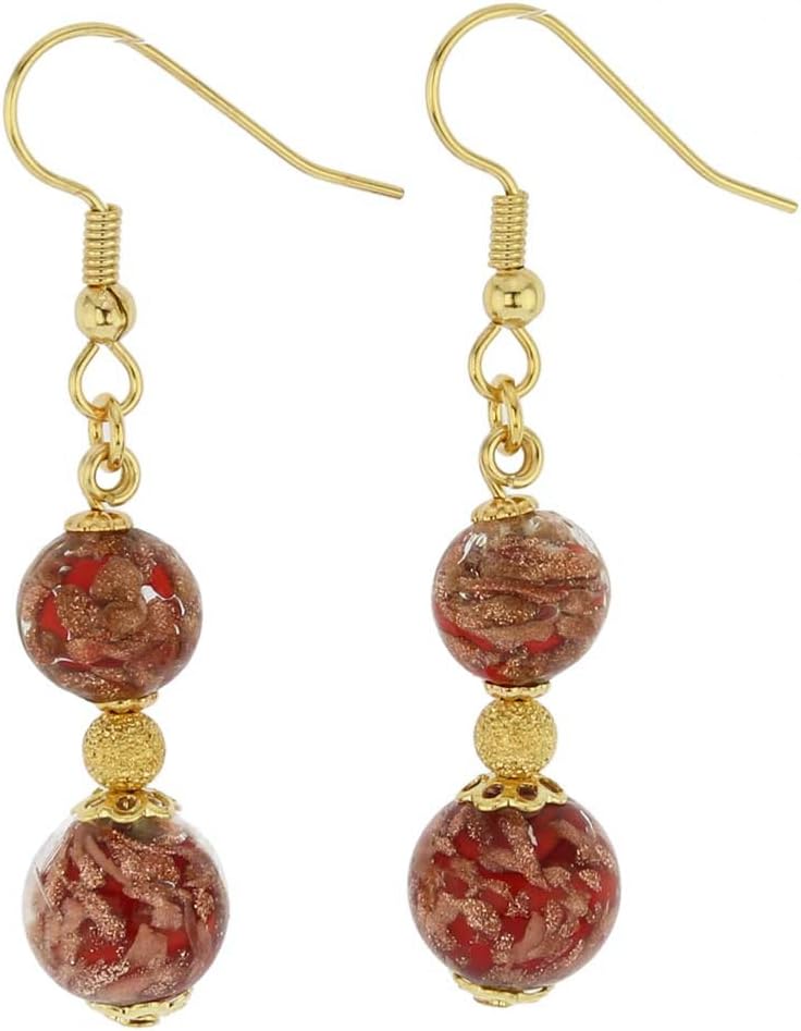 Glass Of Venice Murano Glass Laguna Earrings - Red