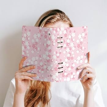 Amazon.co.jp: ピンク 桜 サクラ ノート 6穴 ルーズリーフ バインダー