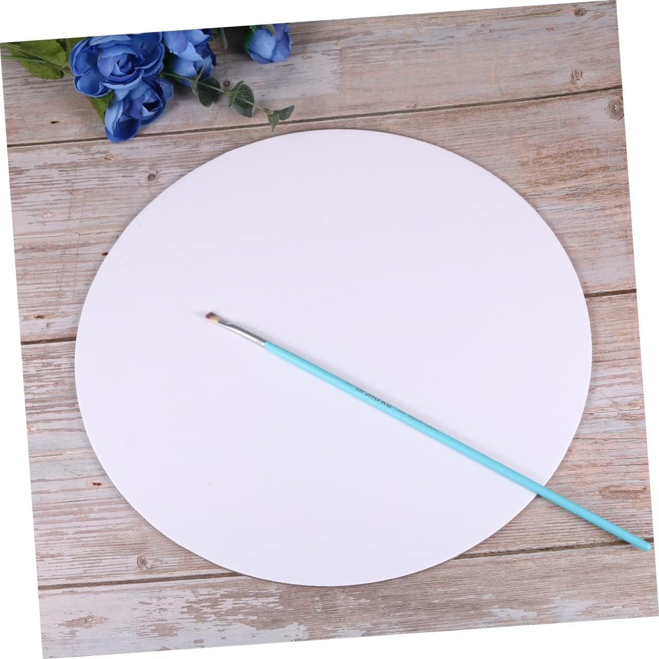 40CM Round Canvas Painting Board for Artists Premium Quality White Oil Paint Canvas Panel for Oil Painting and Sketching