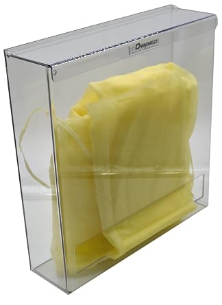 Omnimed Single Bulk Gown Dispenser, Clear PETG, 14.65W x 15.13H x 4D inches