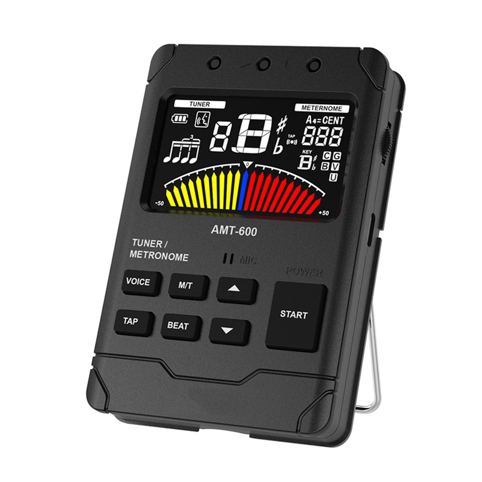 Accordatore portatile per strumenti a fiato con tecnologia avanzata dei sensori e leggero telaio in ABS sintonizzatore multiplo