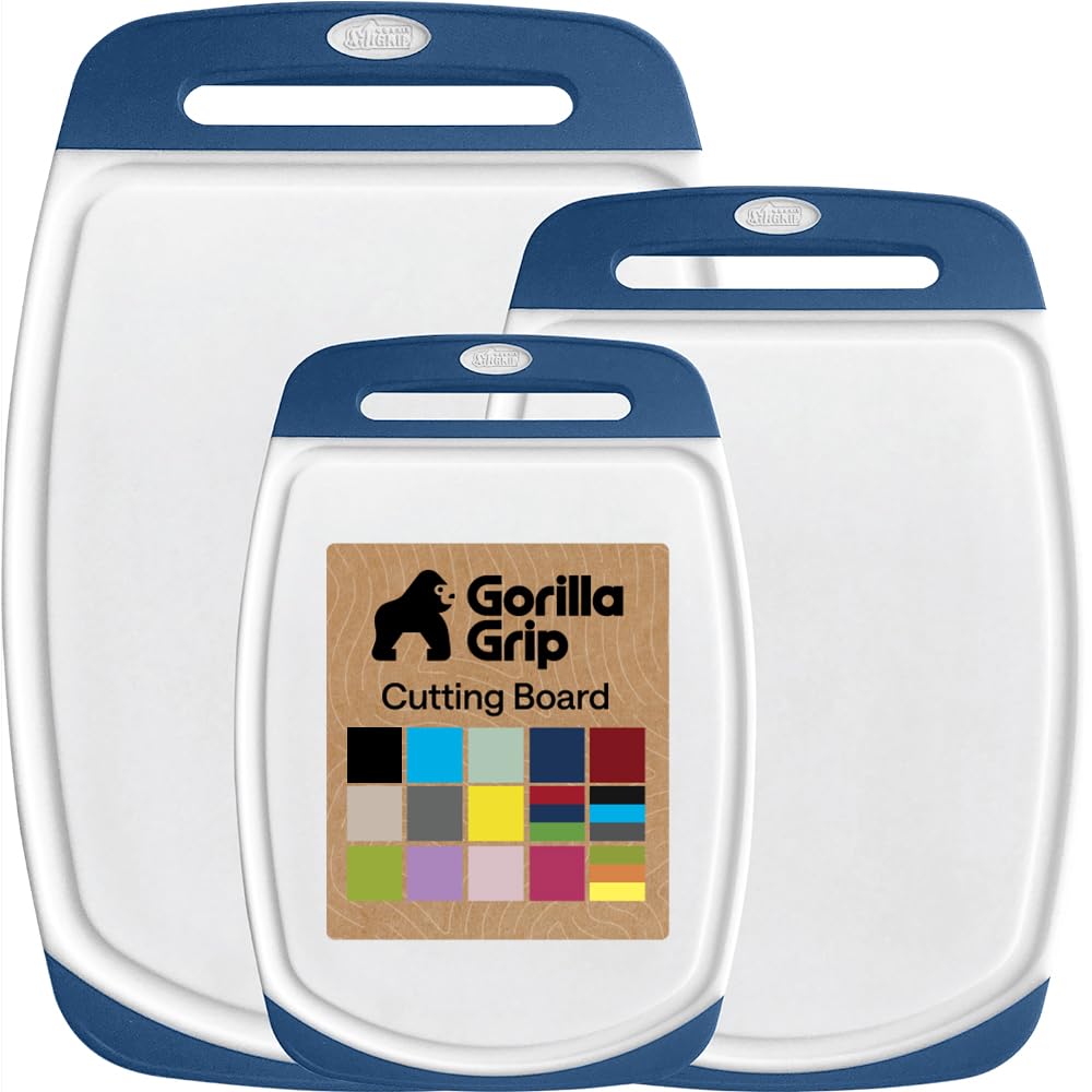 GORILLA GRIP Reversible Cutting Board Set