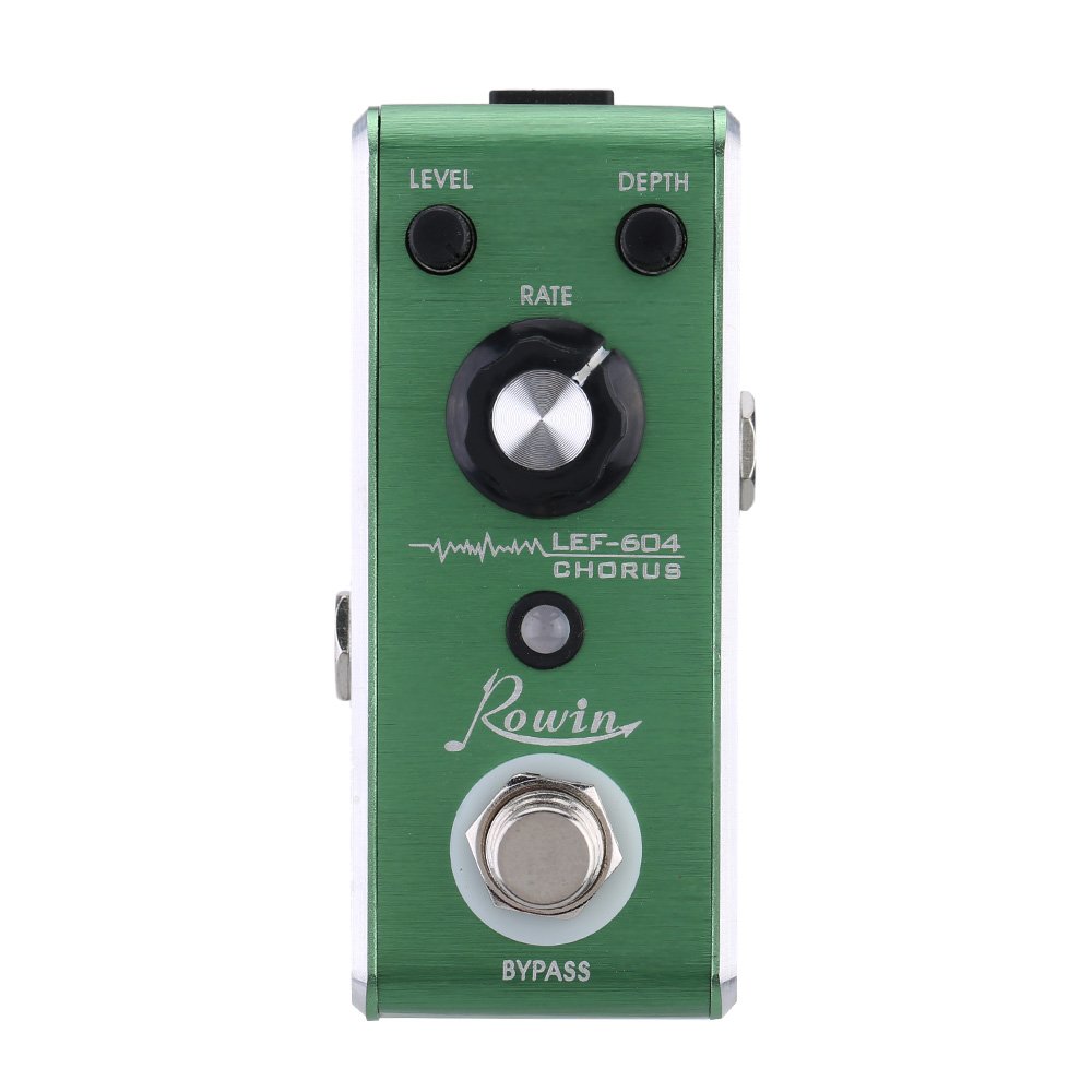 Pedale Effetto Coro Analogico per Chitarra Portatile con True Bypass Chassis in Lega di Alluminio Indicatore LED per Chitarristi Registrazione Pratica Esibizioni