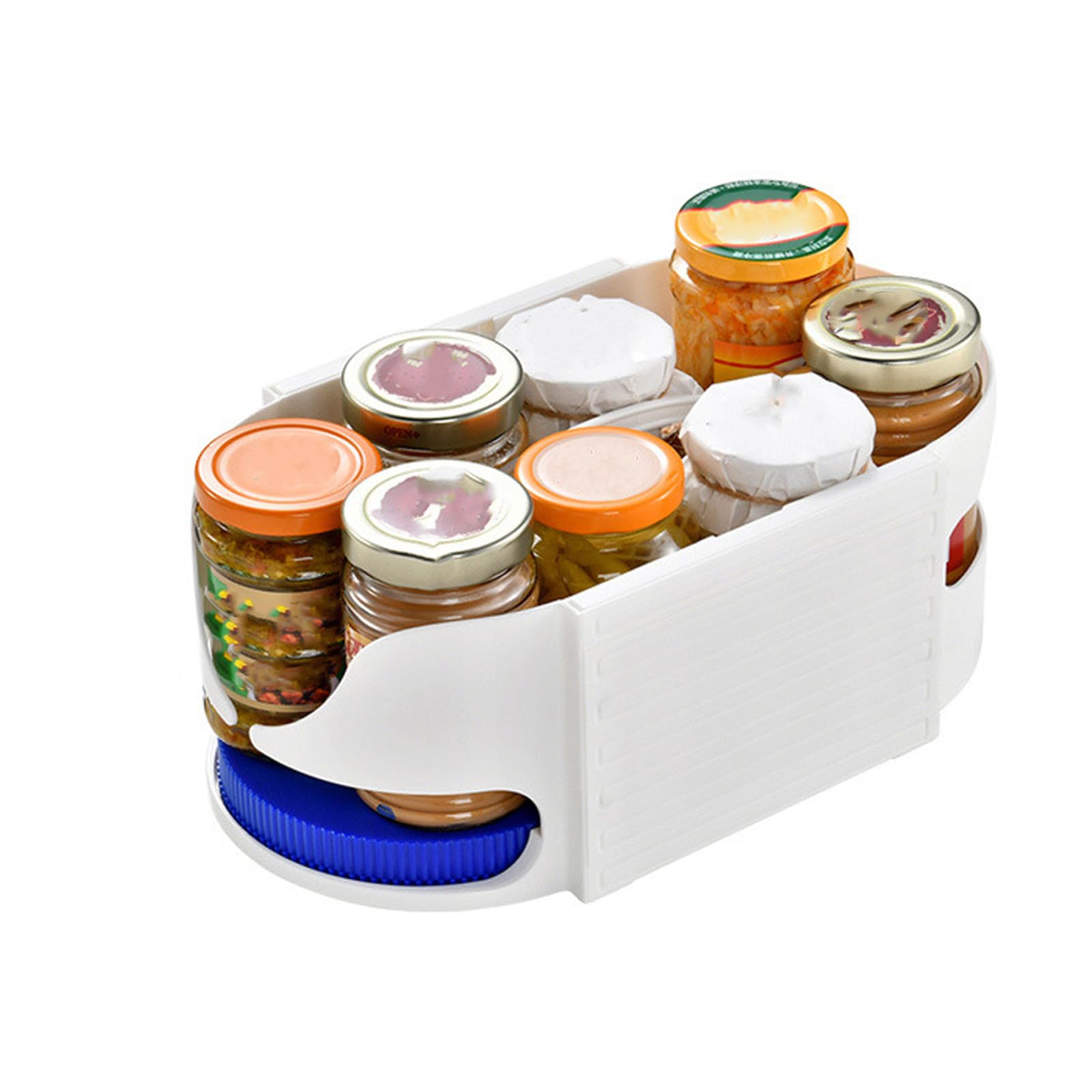 APGLSXY 3 ABS 360-Degree Rotating Storage Unit for Kitchen Bathroom Organizes Bottles Jars Efficiently Jar Organizers for Countertop