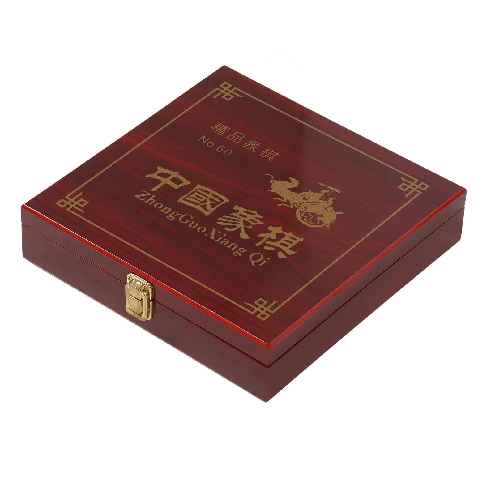 Chińskie szachy Xiangqi z aluminiową złotą walizką do przechowywania