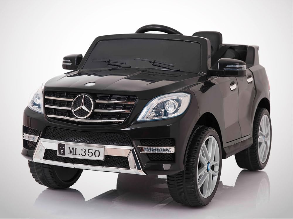Auto elettrica per bambini, Mercedes ML 350 50 W, colore: nero