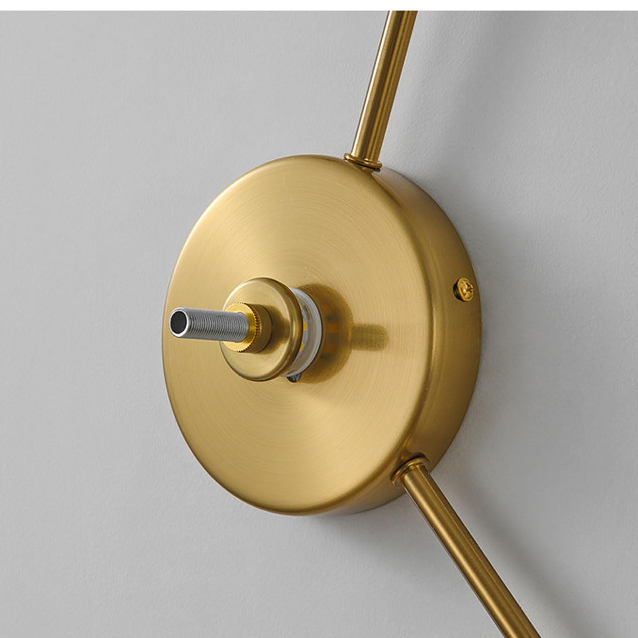 Aplique de Pared de Cristal Dorado, luz de Pared de Vidrio ámbar con Forma de Disco Moderno, Montaje en Pared, Accesorios de lámpara de Pared de tocador Interior para Dormitorio