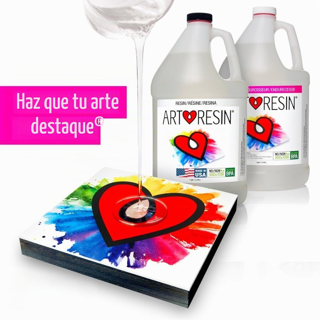 ArtResin - Resina de epoxi - Transparente - No tóxica - 7,57 L