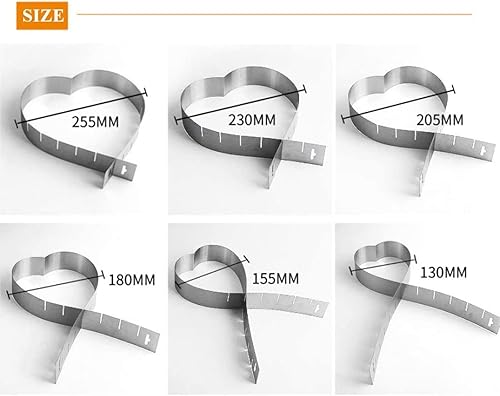 Miniatura 2 de Anillo de acero redondo multiusos, anillo para molde de pastel, anillo ajustable para hornear, regalos funcionales de alta calidad para hornear