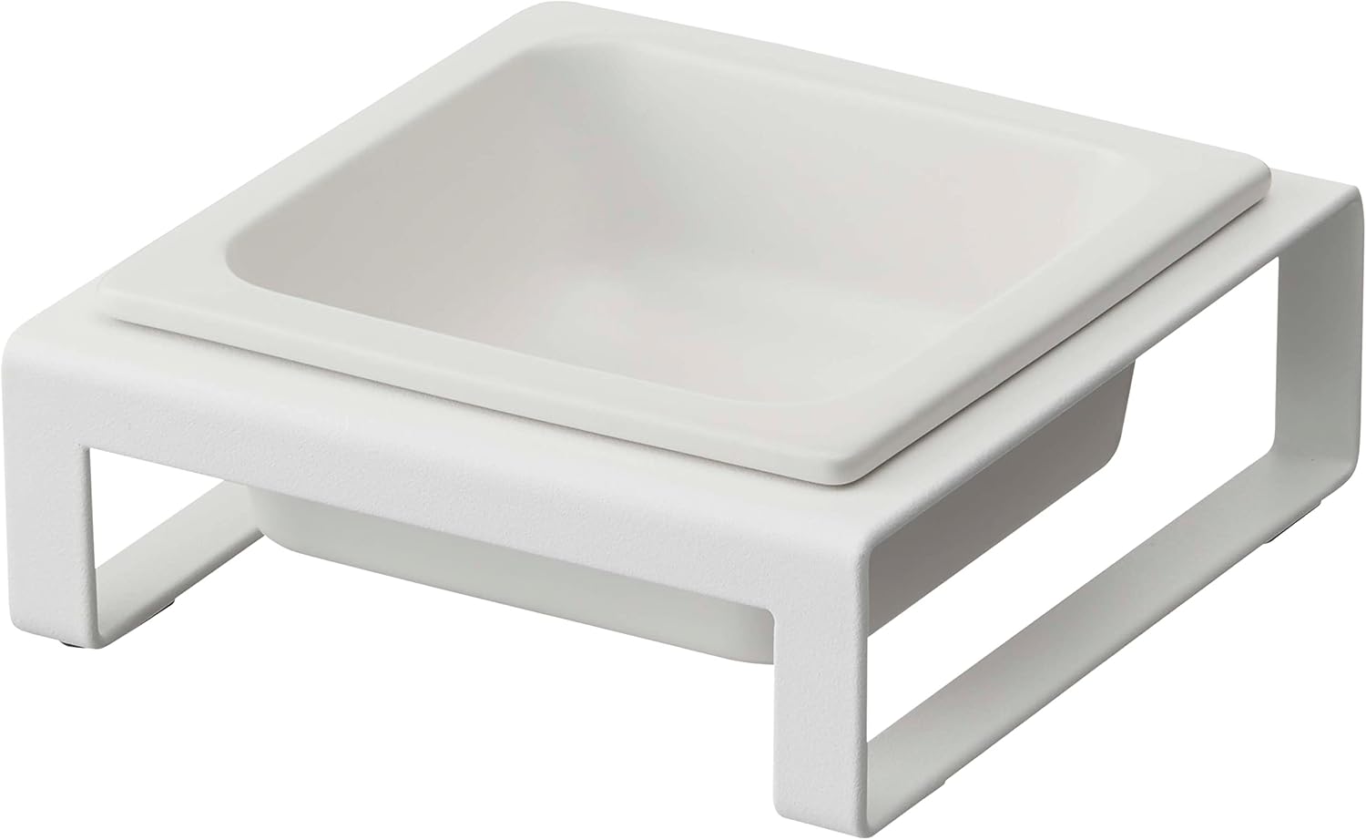 Yamazaki Home Tower Raised Ceramic Pet Food Or Water Bowl