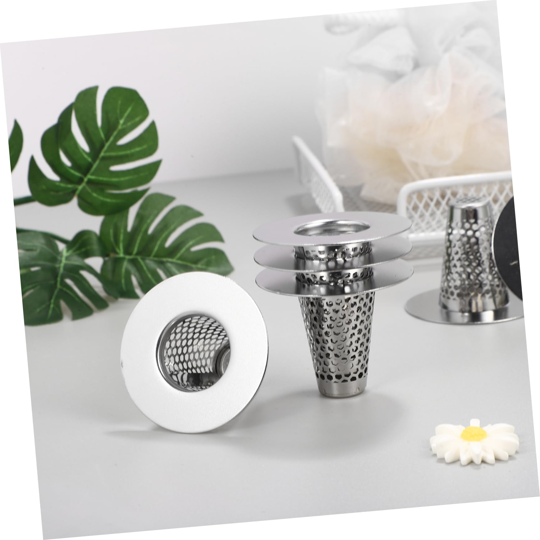 Gadpiparty 18stücke Edelstahl Abflusssieb Teiliges Haarsieb Für Küchenspülen Und Badewannen Effektive Filtration Von Haar Und Schmutz Einfache Installation Rostfrei Und Langlebig