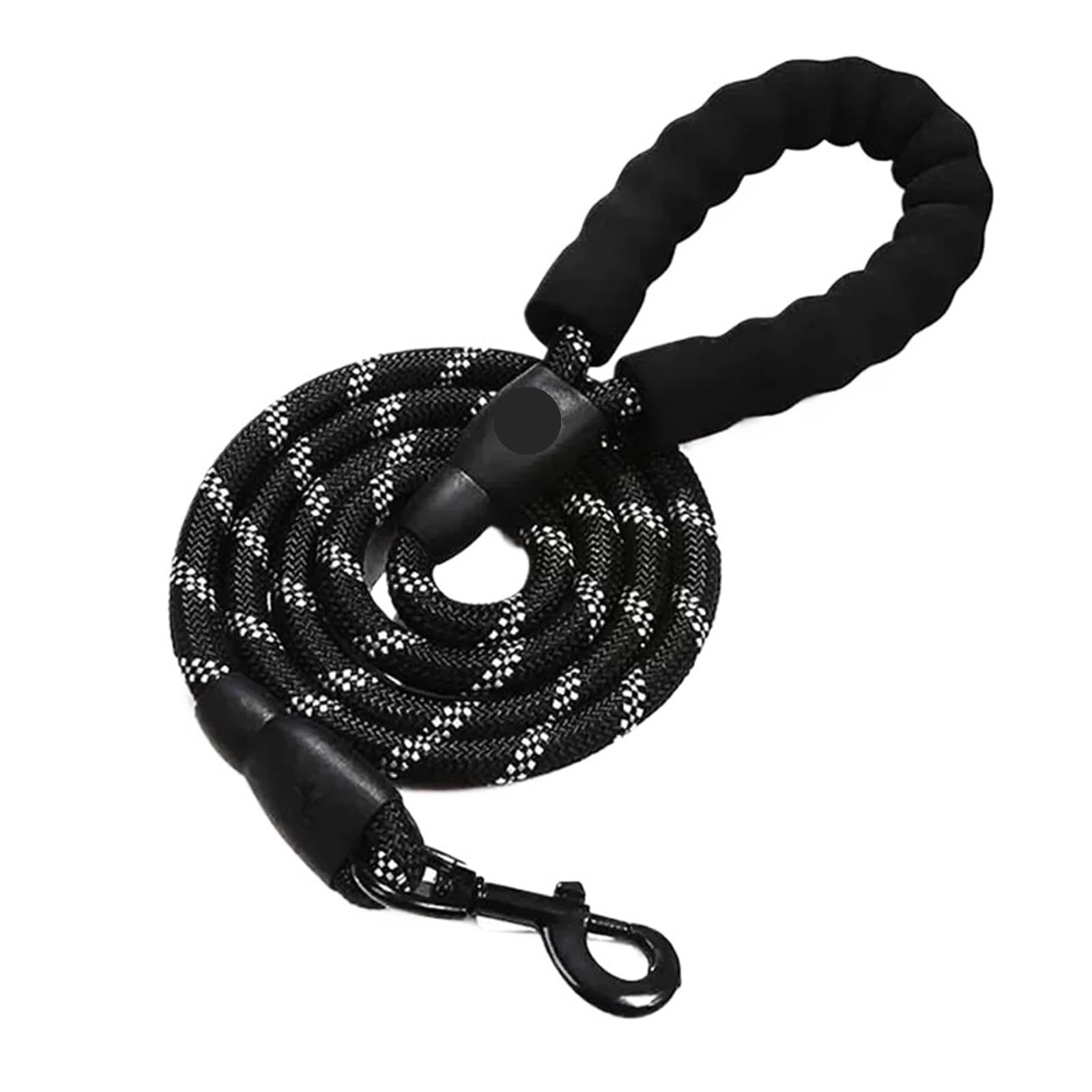 Laisse for chien grand petit moyen noir 1.5M accessoire de remorquage animaux de compagnie