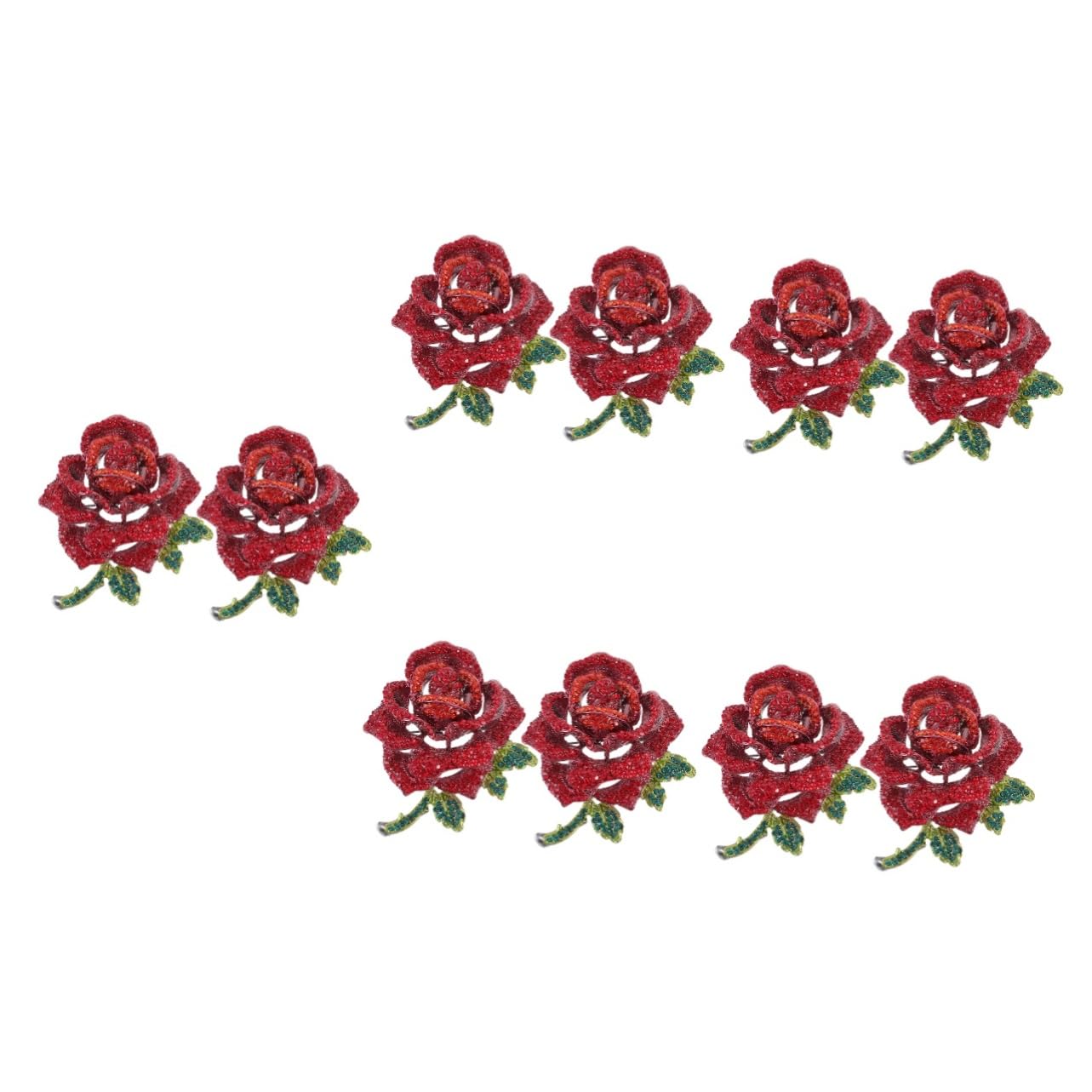 minkissy Crystal Rose Brosche Blumennadel Für Kleidung Brosche Für Schal Brosche Party Brosche Valentinstag Anstecknadel Kleiderstift Zinklegierung Rot