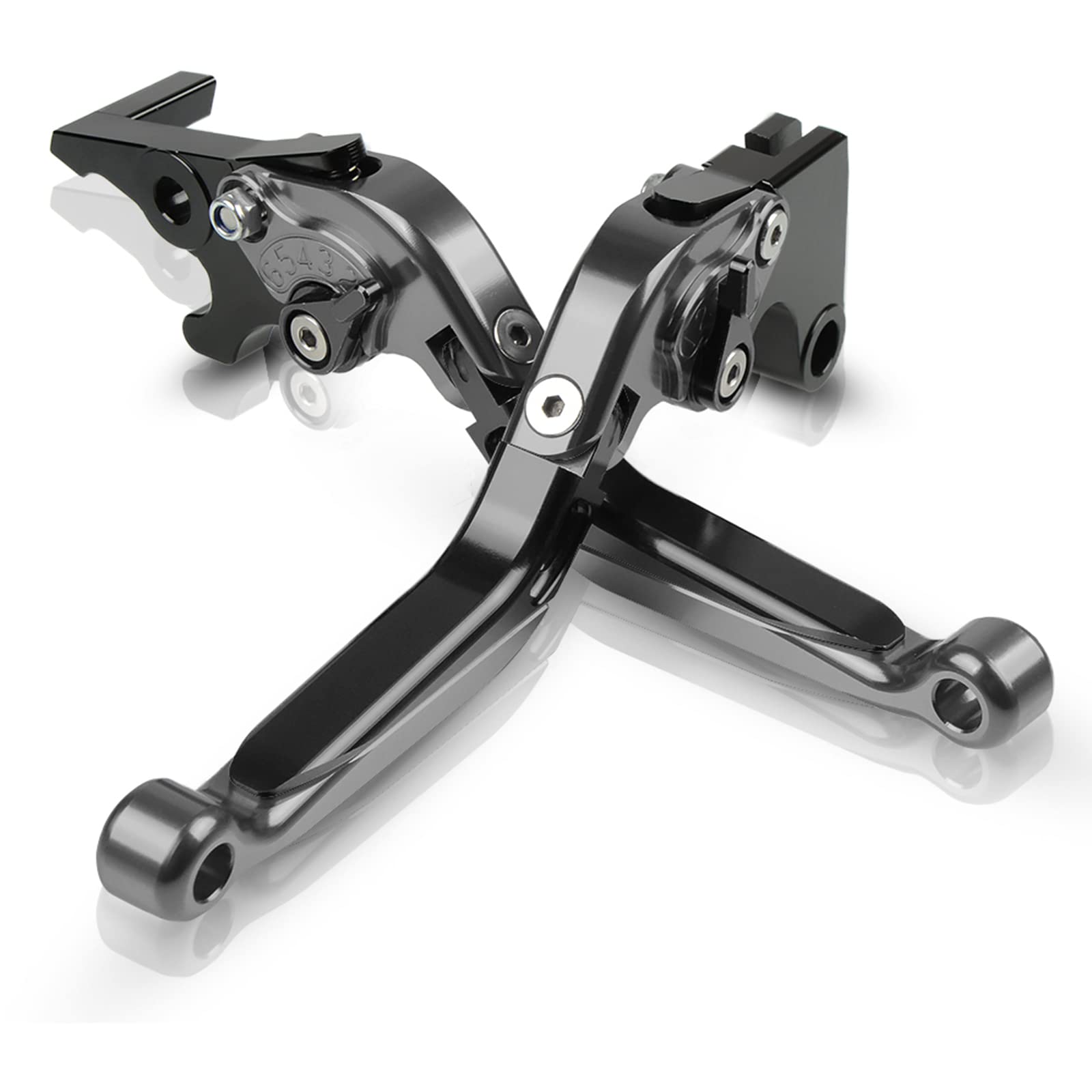 CNC Conjunto de Palanca de Embrague y Freno Extensibles Plegables para CB650R CB 650 R CBR650R CBR 650 R 2019-2021 Negro