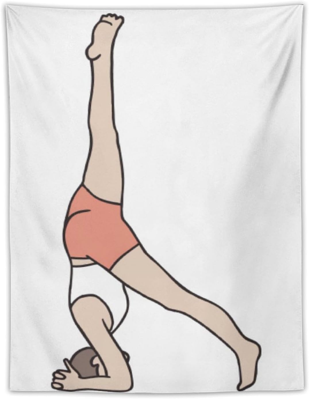ORCOW R Parshva-Eka-Pada-Shirshasana Art Tapestry Painting Decor Wall Print Photo Gifts Home Modern Decorative Tapestries 30"x40"