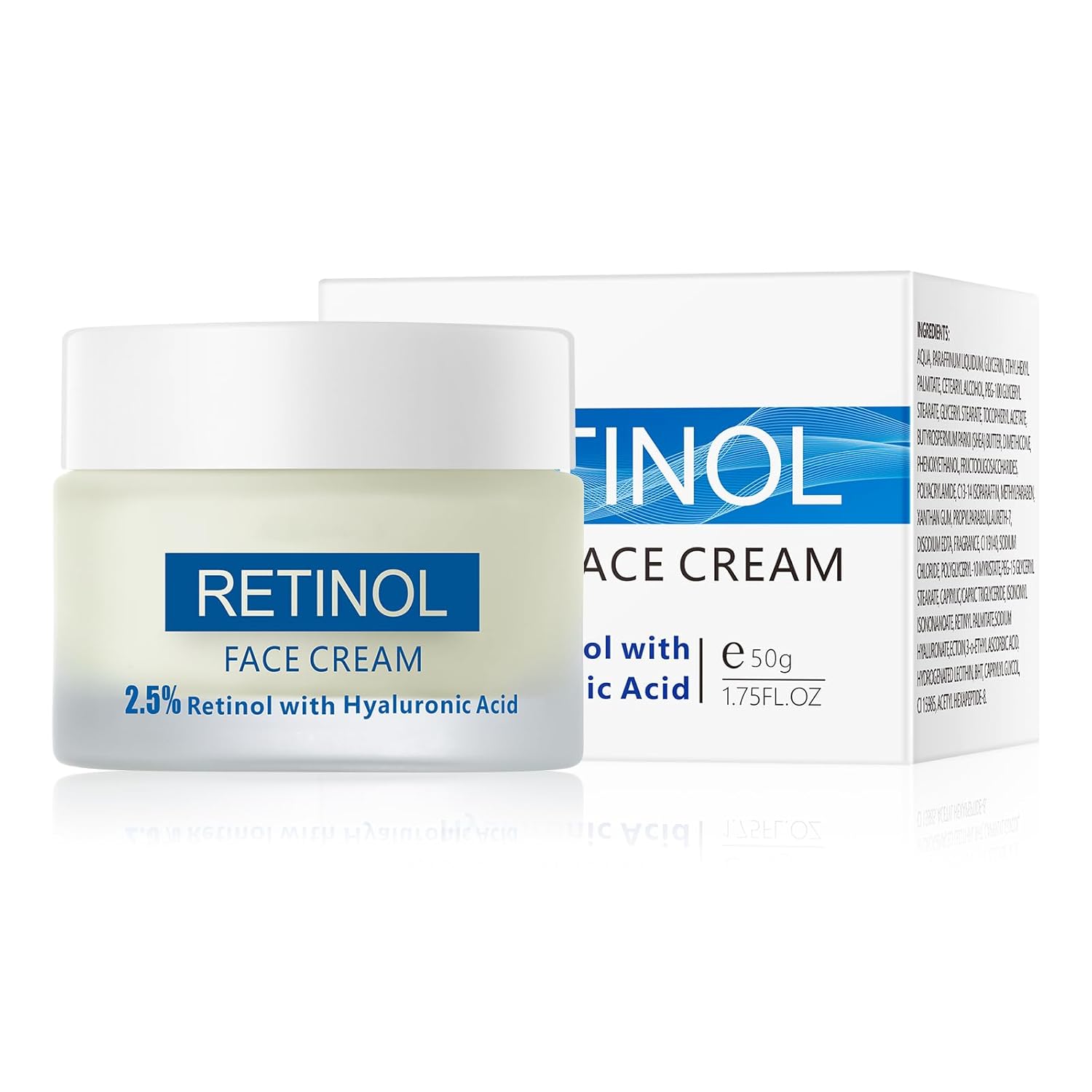 Moisturing Face Cream Skincare for Women,Day Night Retinol Hyaluronic Acid Facial Cream for Face,Hydration Face Cream for All Skin Types (1.7 Oz) Moisturing Face Cream Skincare for Women,Day Night Retinol Hyaluronic Acid Facial Cream for Face,Hydration Face Cream for All Skin Types (1.7 Oz)