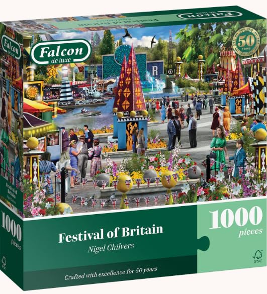 Puzzle Falcon Festival of Britain 1000: desconexión y reto mental