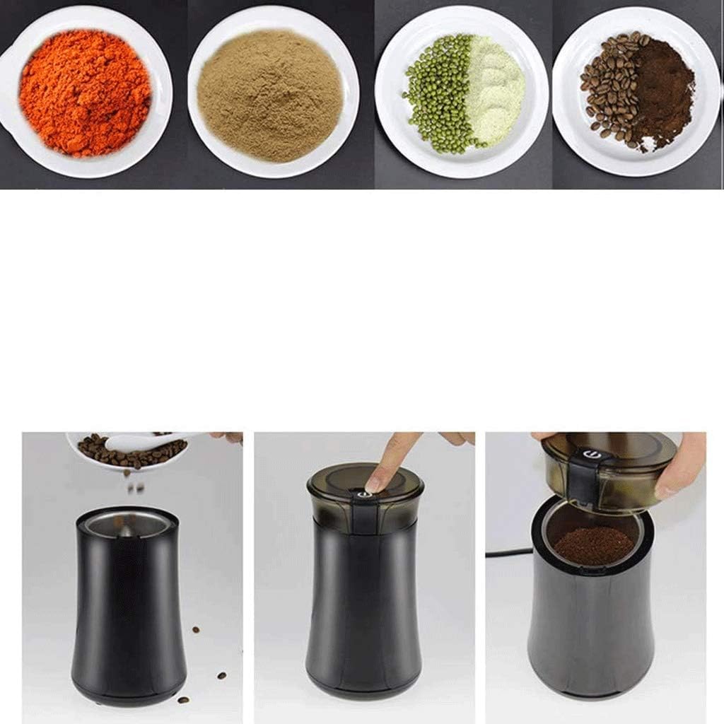 Electric Coffee Bean Grinder Blade Mill Stainless Steel Powder Grinding Machine for Nuts Herbs,Grains,Spices,Sugar(D)