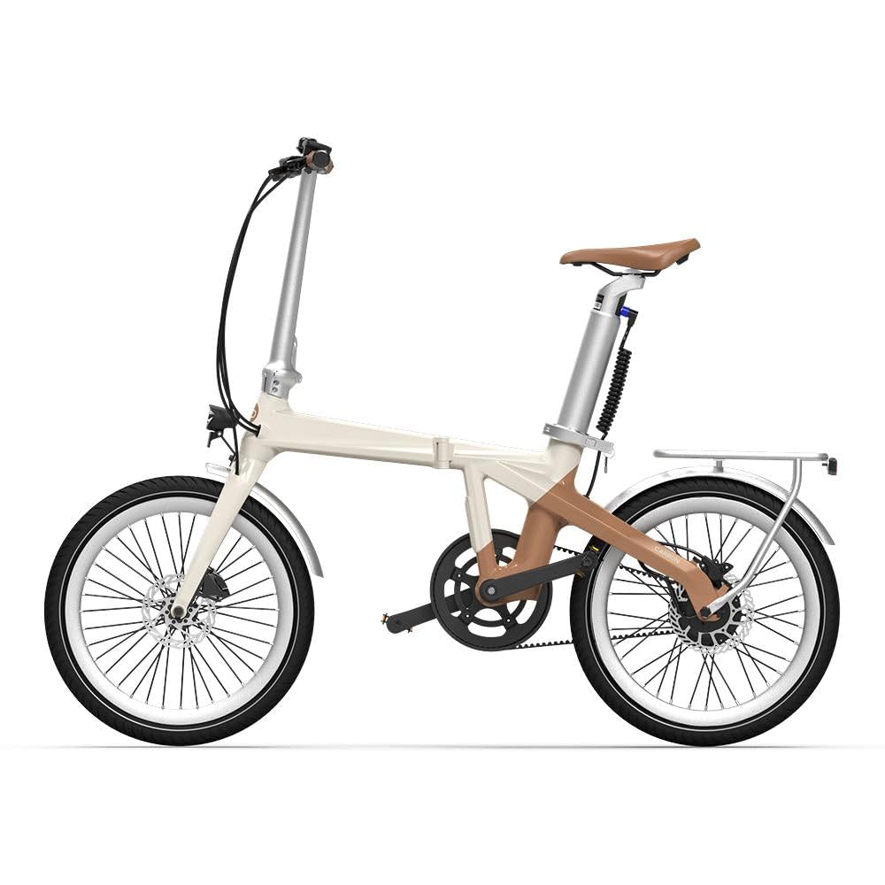 ADO E-Bike Air Carbon E-Fahrrad Faltbar, klapprad Riemenantrieb,Citybike, bafang Motor 250W, APP, ebike Damen/Herren,StVZO