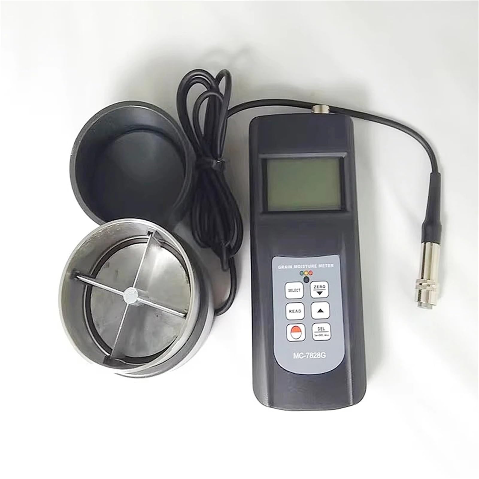 Medidor de humedad de grano para arroz, trigo, maíz, soja, canola, café, sorgo, tipo taza de alta sensibilidad, mide el contenido de humedad fácilmente