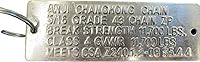 Vista 2 de Cadena de seguridad para remolque resistente con gancho en un extremo, 2 piezas, resistencia a la rotura de clase 4 de 8/0-7600 libras, 5/16 a 11700