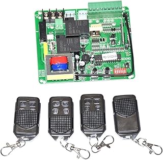 Electric Gate Opener Sliding Door Opener Motor Circuit Board Card Controller PCB Motherboard with Remote Control for Heavy Driveway Slide Gates (Color : Board only, Size : One Size)