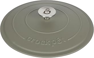 Crock-Pot Crock Pot Artisan 5-Quart Round Cast Iron Dutch Oven Pot With Lid - Matte Green