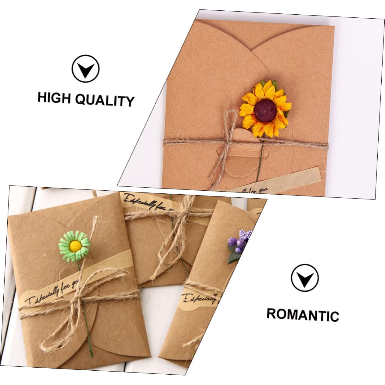 Tarjeta De Felicitación De Invitación De Flores Secas Retro Con Sobre,  Papel Kraft Artesanal, Sobre De Invitación De Fiesta De Boda, Día De San  Valentín, 1 Unidad | Bodega Aurrera En Línea, image size:1262x1262