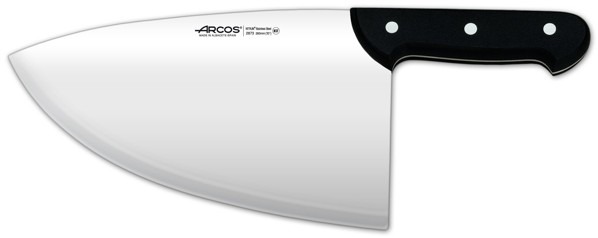 Arcos Serie Universal - Cuchilla de Cocina - Hoja de Acero Inoxidable NITRUM 260 mm - Mango de Polioximetileno (POM) Color Negro