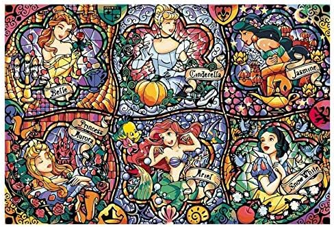 I-WILL Paint by Numbers for Adults & Kids Beginner, Kits Oil DIY Painting By Number Drawing Color Bottom Canvas with Brushes and Acrylic Pigment 16 * 20 inch Home Decorations Gifts - Princess Crystal