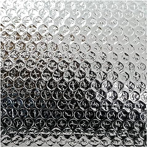 NAKAN Double Aluminum Foil Insulation Roll, Reflective Waterproof Single Layer Bubble Wrap Thermal Foil Membrane for Walls, Roofs, Floors, Lofts(Size:1x30m(3x98ft)) Cover