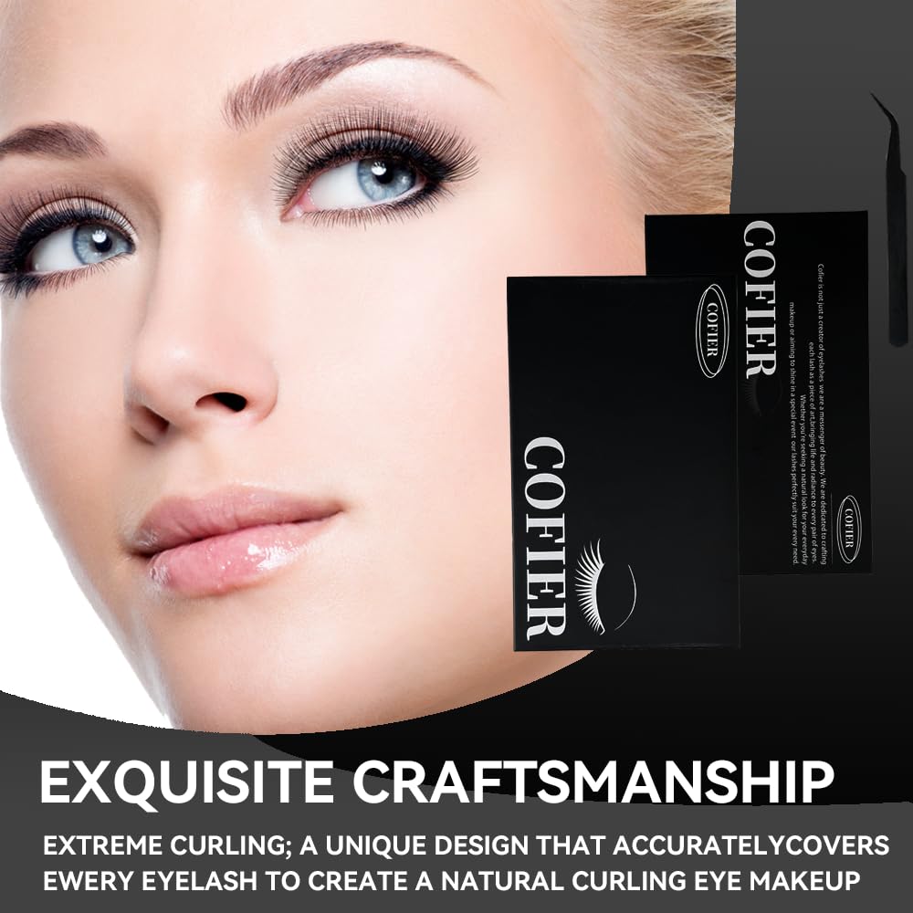 Cofier Wispy Lash Clusters Kit, 80-Piece DIY Individual Eyelashes