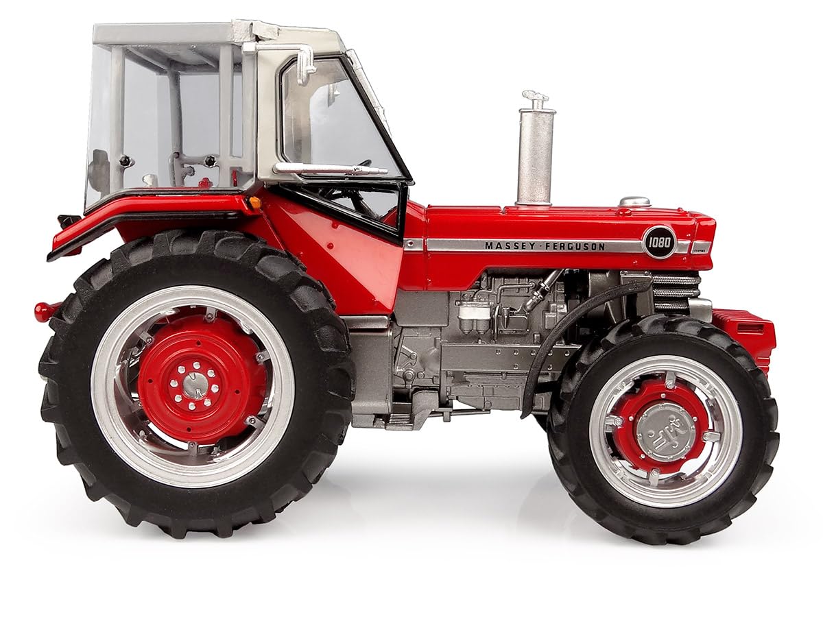Universal Hobbies Trattore Miniatura Massey Ferguson 1080 con Cabina Peko - Scala 1/32°