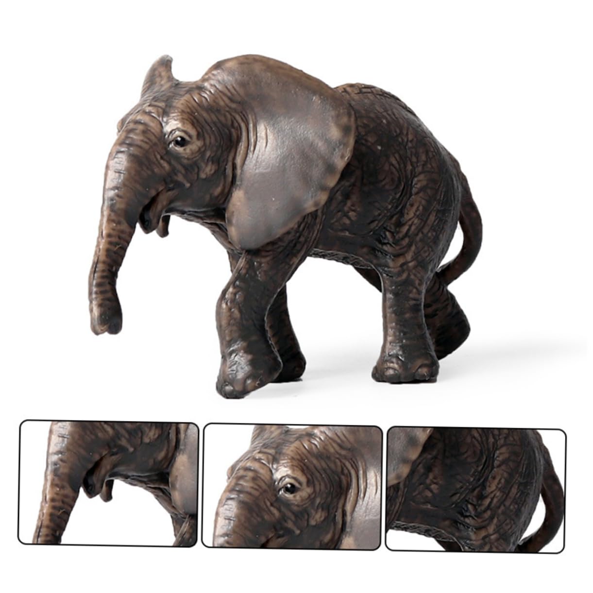 ERINGOGO 1juego Figuras De Elefantes Simulados para Niño Niña Juguete Creativo De Modelos De Animales Salvajes para Decoración y Aprendizaje Naturaleza