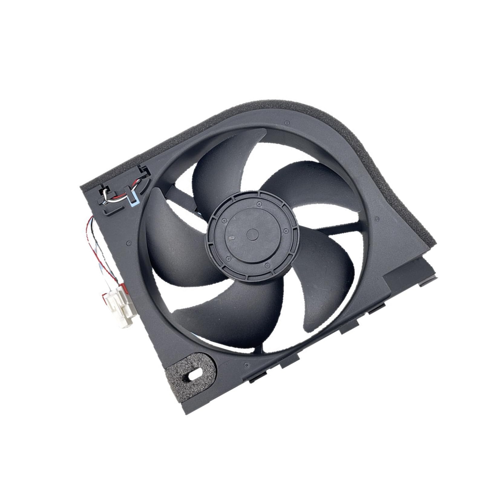 Elnwnnkc Refrigerator Condenser Fan Assembly, 12 Motor Replacement with Preattached Wire Connector for Service Repair