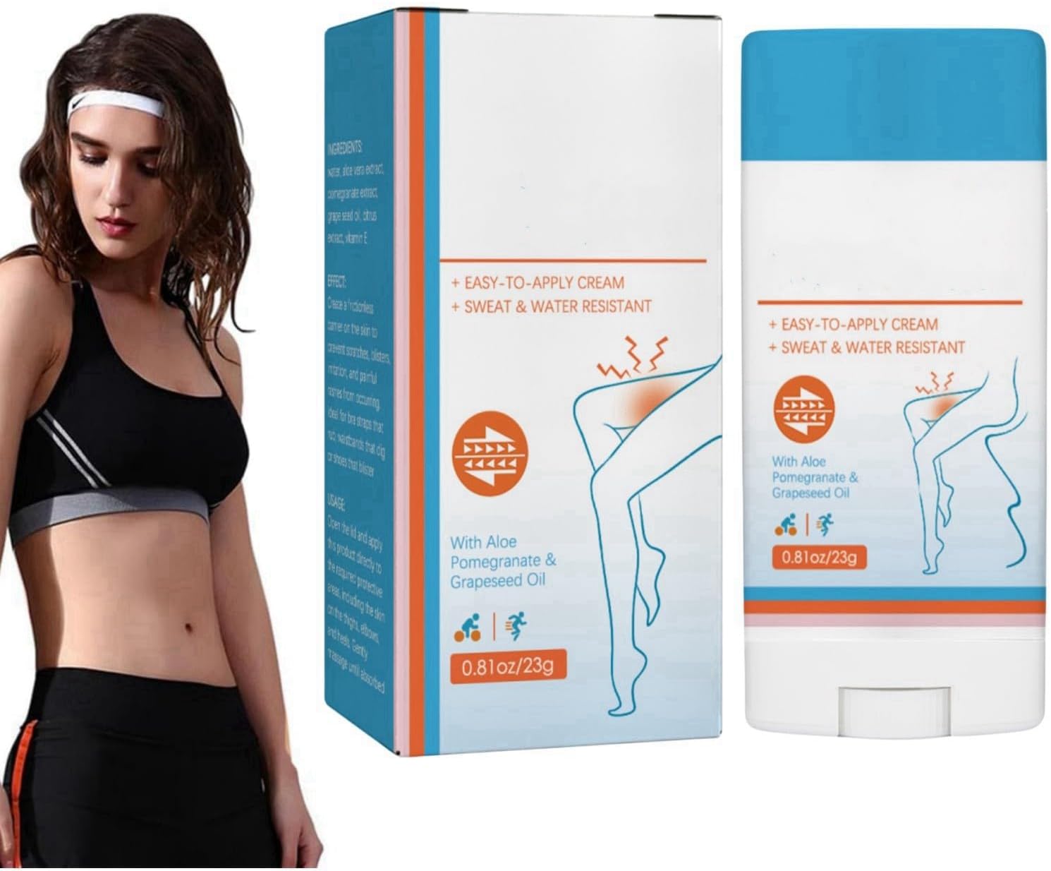 Anti Chafe Stick,Thigh Rescue Anti Friction Stick,Glide Anti Chafing Stick,Anti Chafe Cream For Women,Anti Chafing Stick,Anti Chafe Balm,Chafing Stick,Anti Chafe Gel,Body Chafe Balm,Chaffing Balm