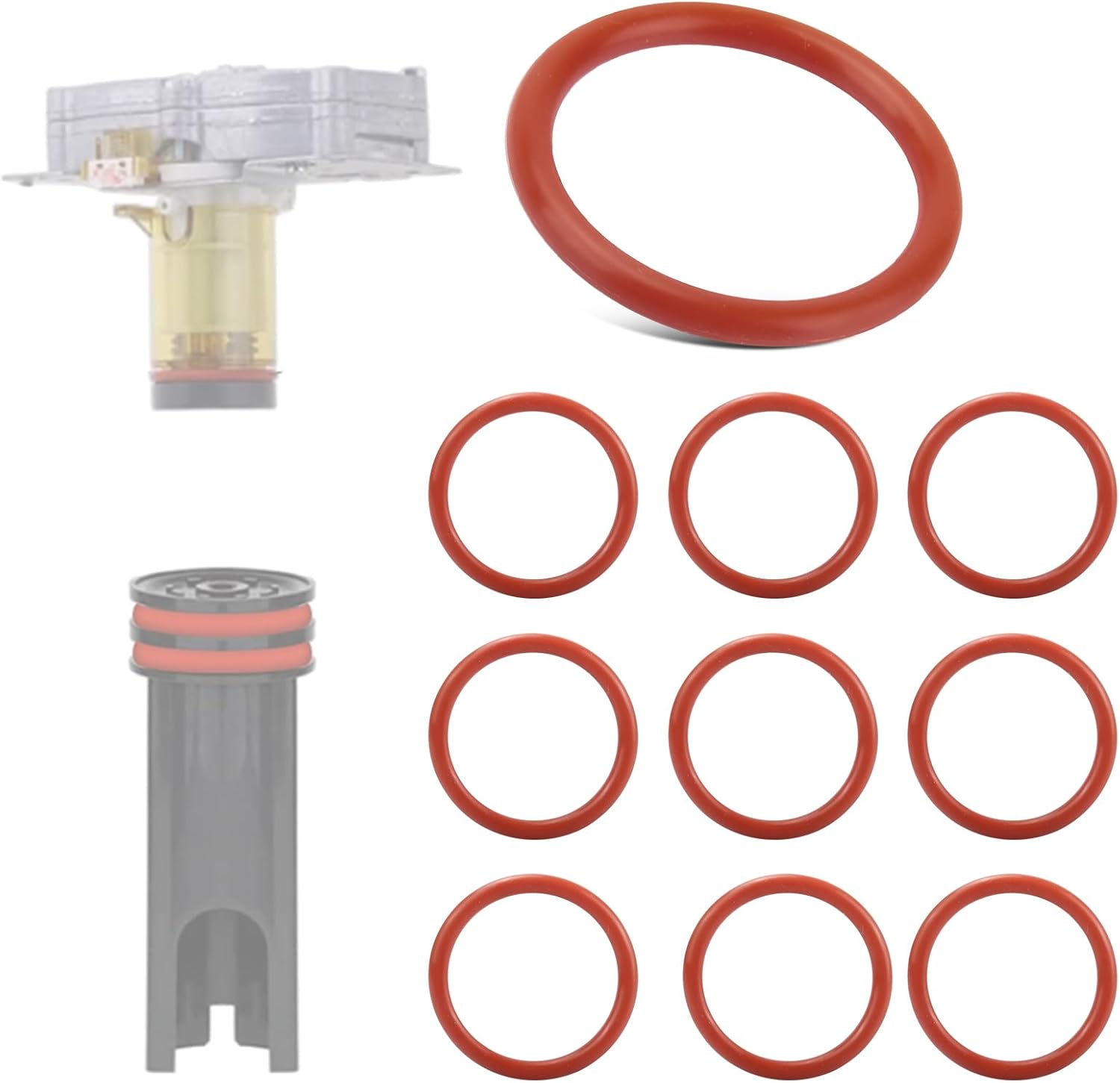 5332149100 Brew Assembly O-Ring Seal Compatible with DeLonghi Espresso Machine, Replacement Gaskets Restore Optimal Brewing Performance by Preventing Leaks and Ensuring Optimal Coffee Extraction-10pcs
