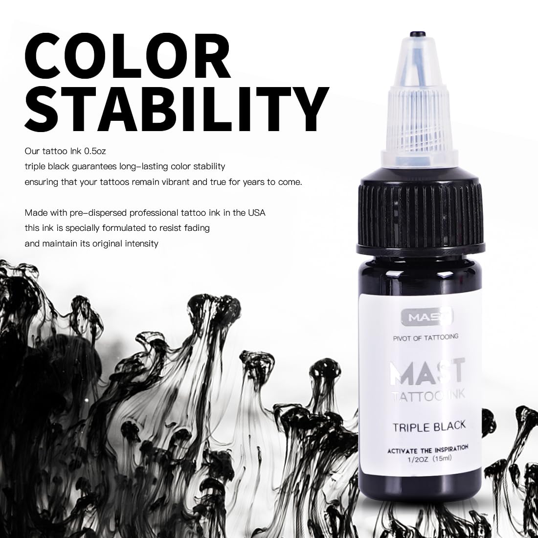 Amazon.co.jp: マスト タトゥー インクボトル 0.5オンス、トリプル