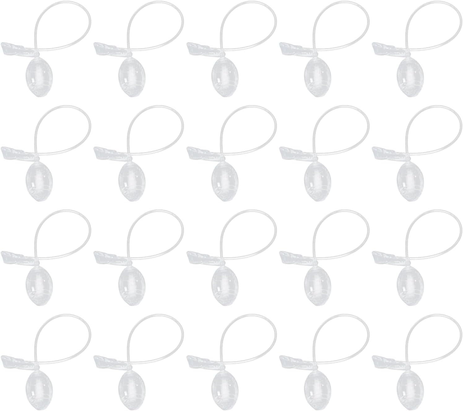 BESTonZON 40 Pcs Transparent Moving Ear Hat Accessories for Diy Cosplay - Easy to Use, Lightweight Plastic, 19.65X1.57X1.57 Inches
