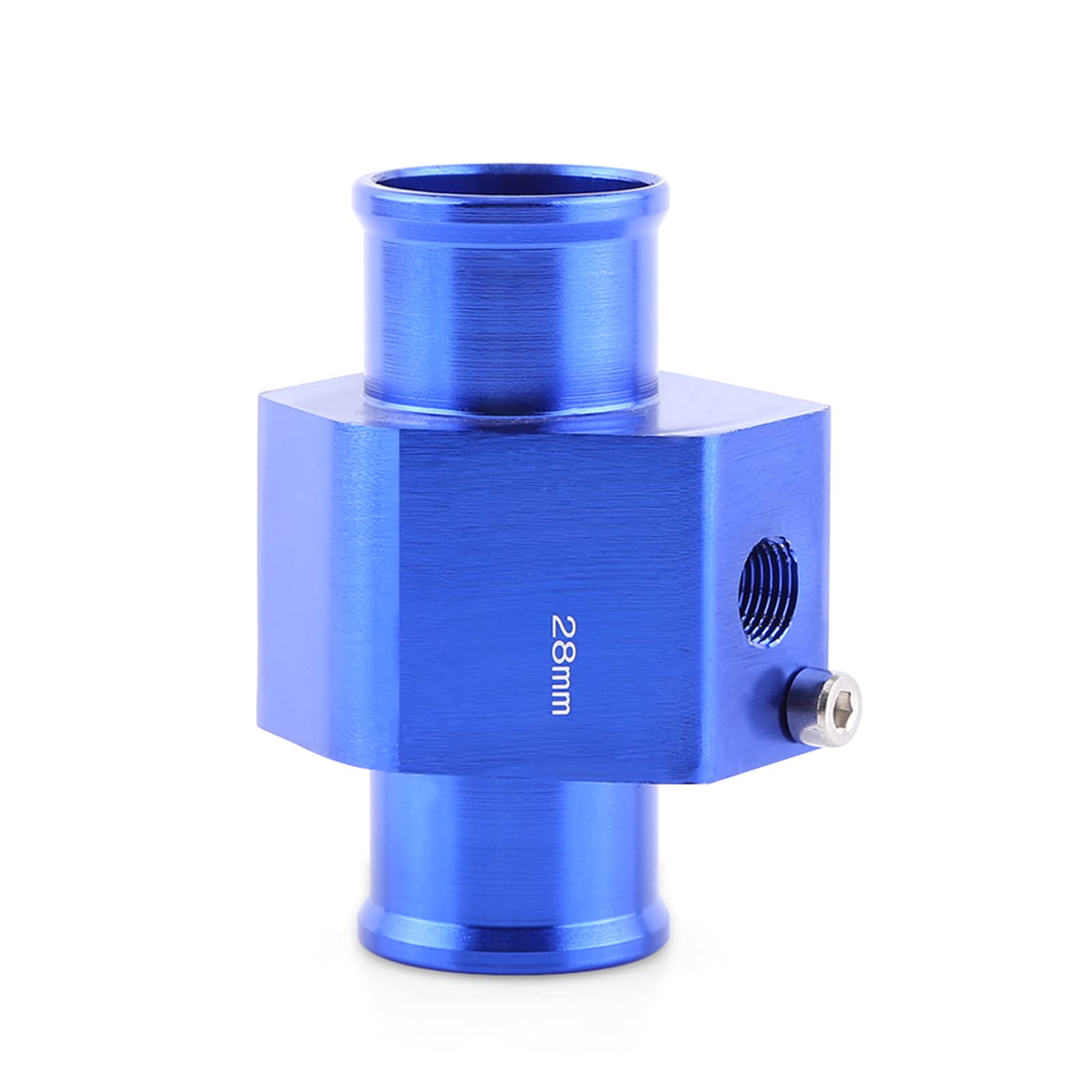 VGEBY Sensore Temperatura Dell' Acqua Tub, Adattatore Per La Temperatura Dell'acqua con 2 Fascette Comune Gauge Radiatore Tubo Adattatore Blu 26-40MM (Colore : 28MM)