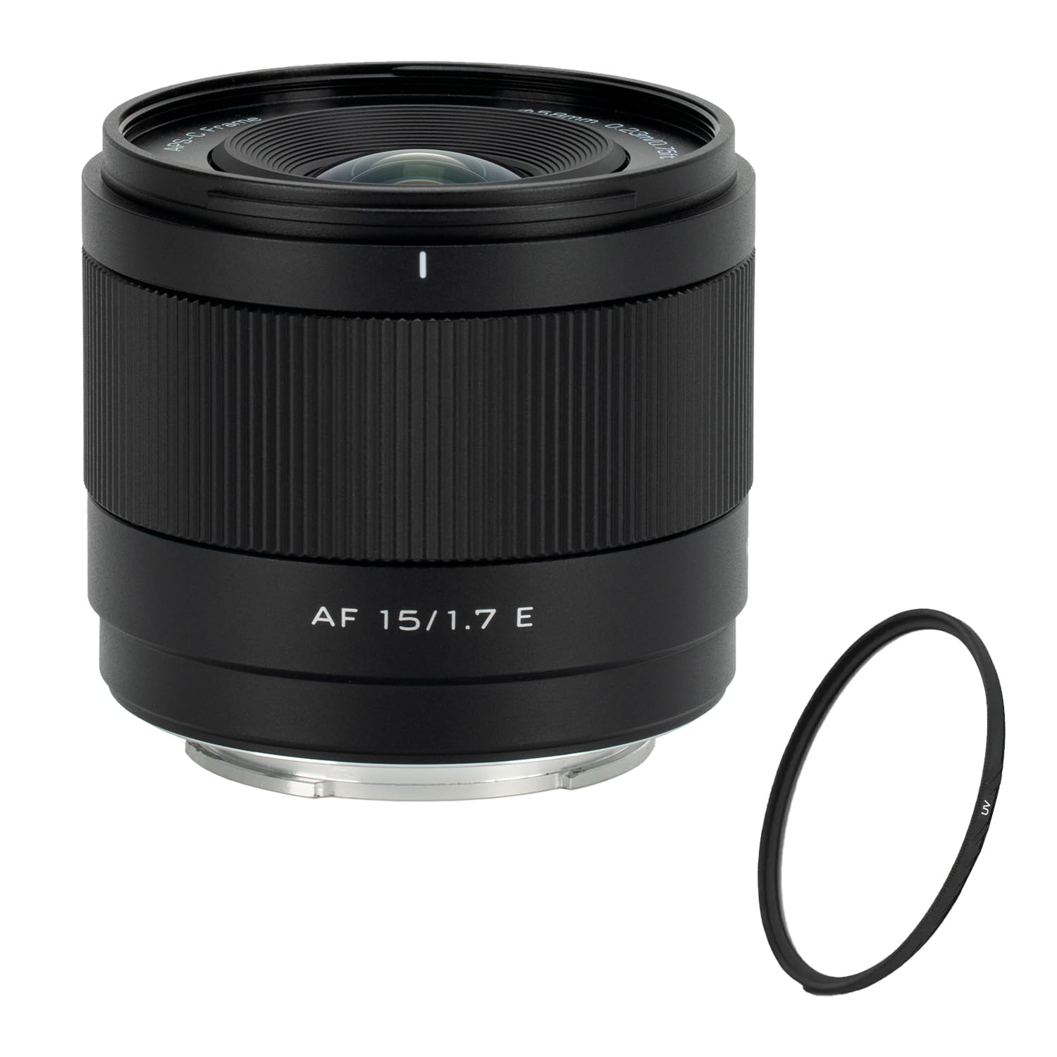 Viltrox AF 15mm F1.7 Air E – Kit con Filtro Protector UV | Gran Angular Luminoso F1.7 APS-C | Autofoco STM Silencioso y Diseño Compacto para Sony E
