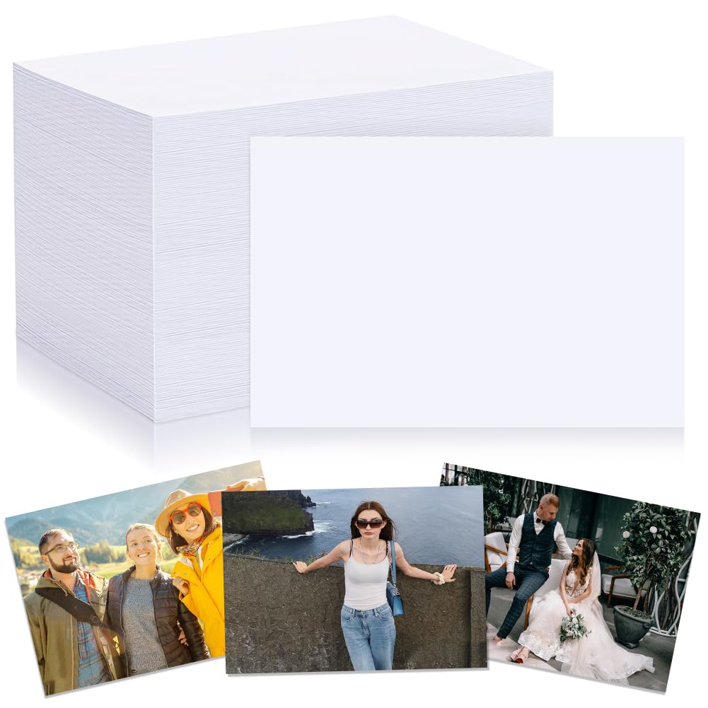 700 fogli di carta fotografica 15,2 x 10,2 cm, 200 g/m², carta fotografica bianca, carta lucida per stampa a getto d'inchiostro, copertine pubblicitarie, ricette, calendario, biglietto di