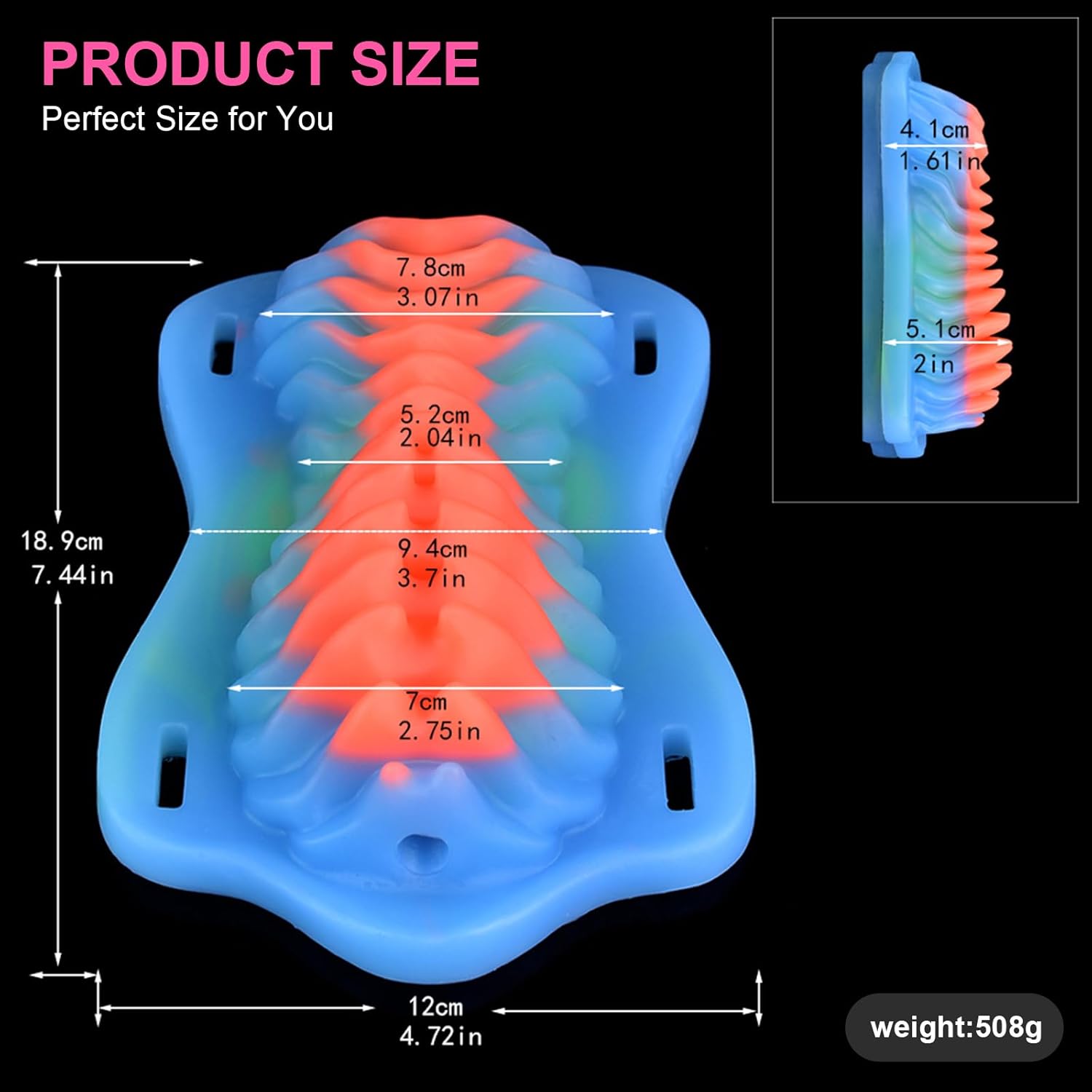 Grind Vibrator, Grinder Sex Toy with 10 Vibrating Modes Clitoral Stimulator, Glow in Night Nipple Clit Stimulator Soft Silicone Grinding Sex Toy for Women & Couples