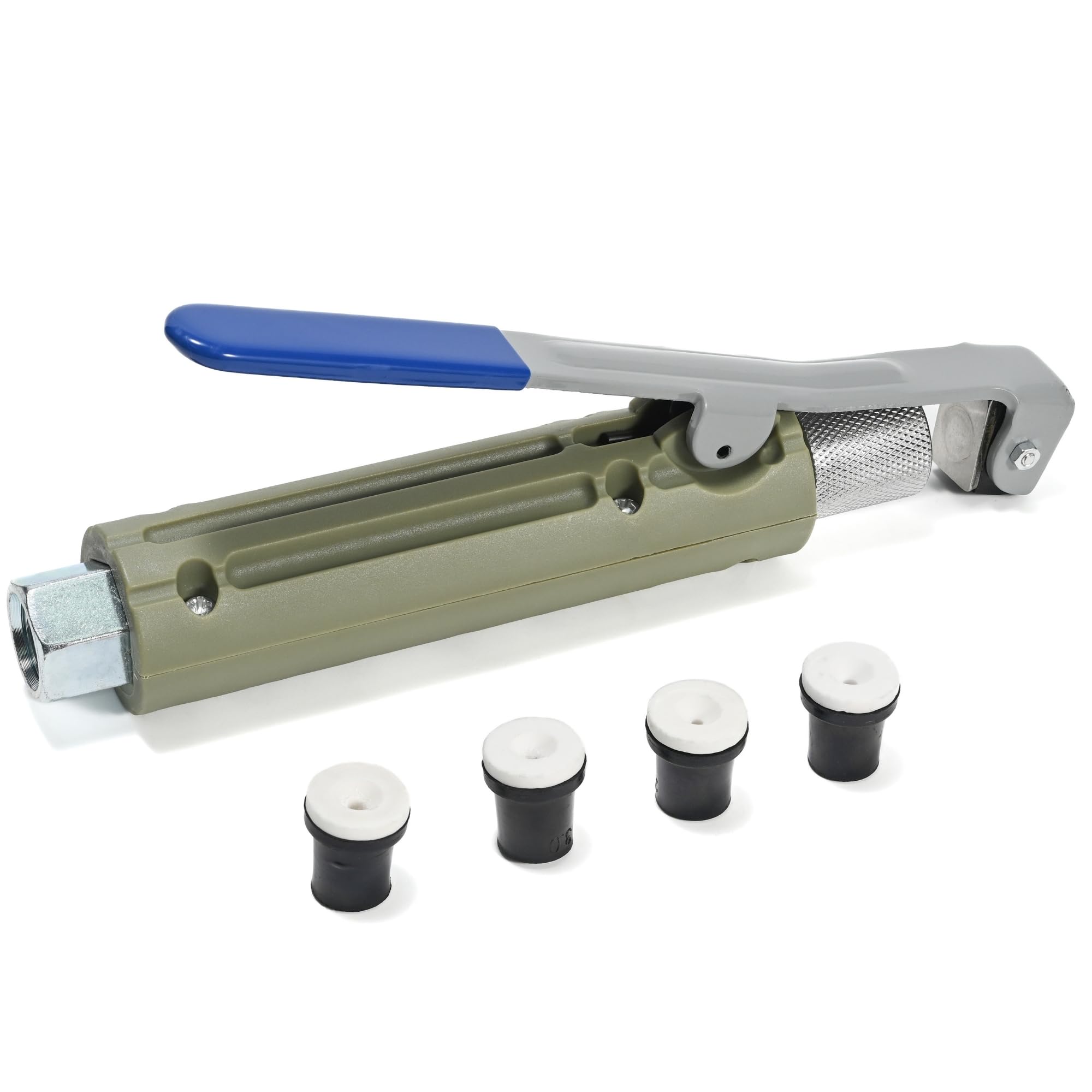 KZU Sand Blaster Gun, Sandblasting Gun with 4X Ceramic Tip Abrasive Sandblaster Gun Kit with Nozzles (2/2.5/3/5mm) to Deburr Remove Rust Paint Stain