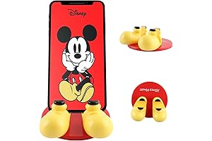 Disney Mickey Mouse Feet Cell Phone Stand with Valentine's Day Decal
