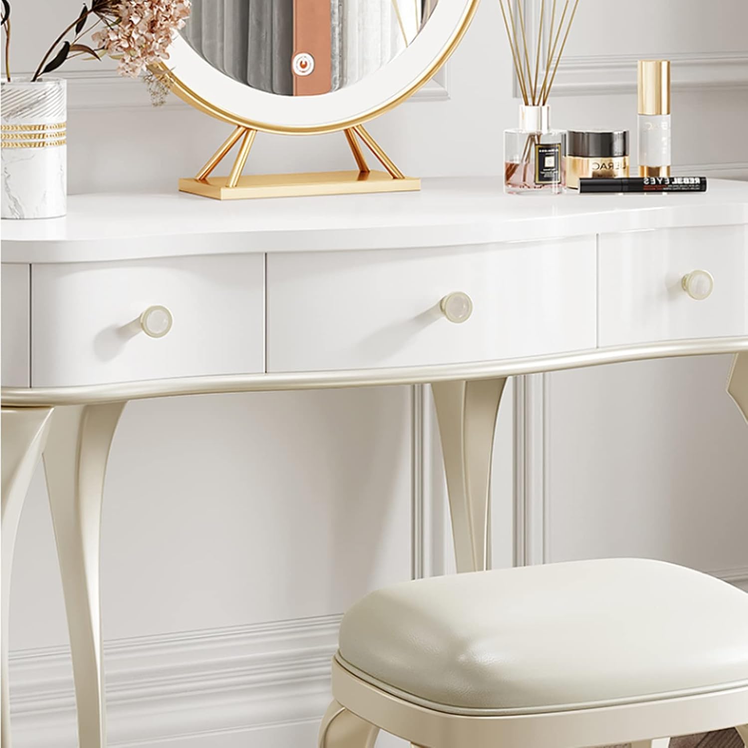 dresser Simple Sewing Machine Solid Wood Makeup Table Bedroom Storage Storage Storage Cabinet Wooden Storage Makeup Table Dressing Table